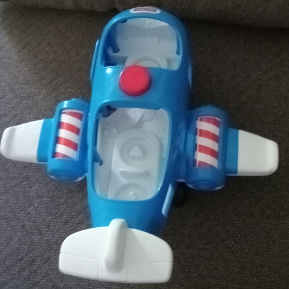 Fisher Price Little People Travel Together Blue Jet Plane, Talking/musical - Picture 4 of 6